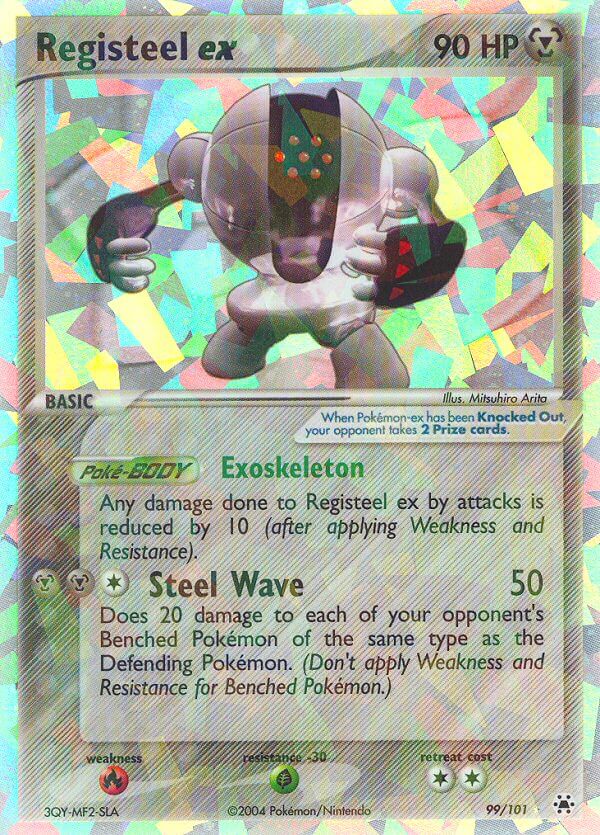 Hidden Legends Registeel EX Pokémon card