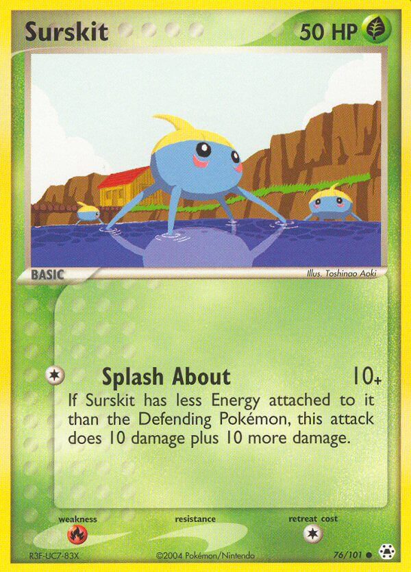 Hidden Legends Surskit Pokémon card