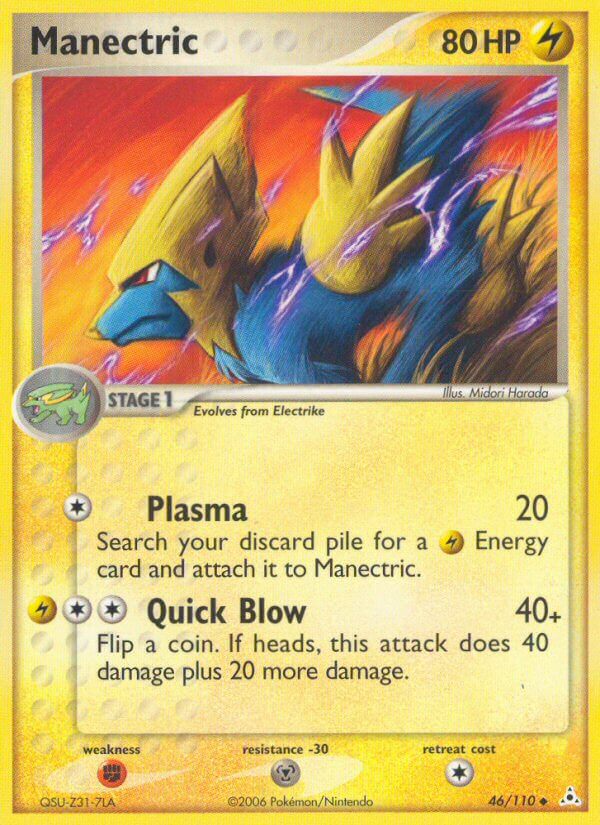 Holon Phantoms Manectric Pokémon card