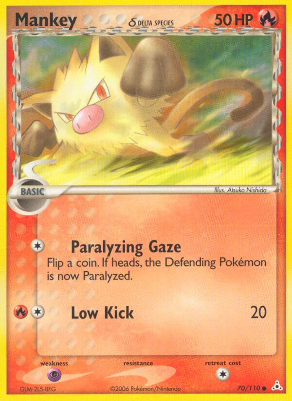 Holon Phantoms Mankey Pokémon card