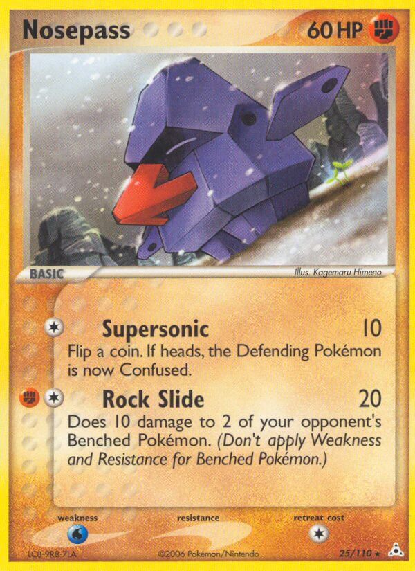 Holon Phantoms Nosepass Pokémon card