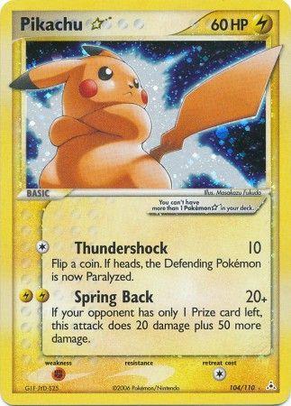 Holon Phantoms Pikachu [Gold-Star] Pokémon card