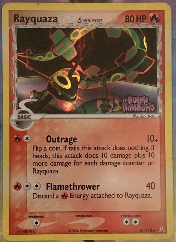 Holon Phantoms Rayquaza [Stamped] Pokémon card
