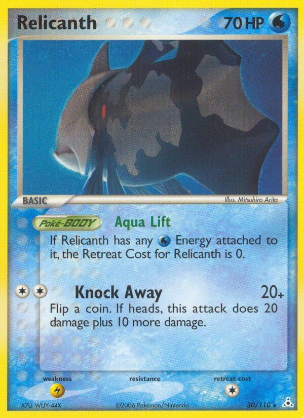 Holon Phantoms Relicanth Pokémon card