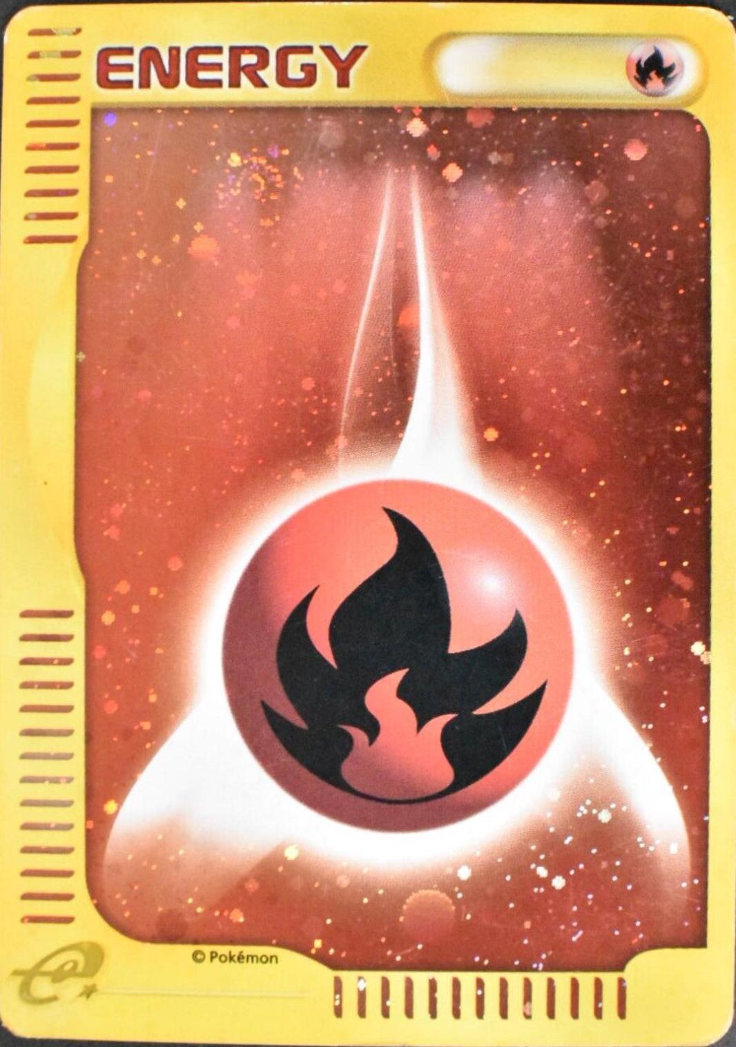 Japanese 2002 McDonald's Fire Energy [Holo] Pokémon card