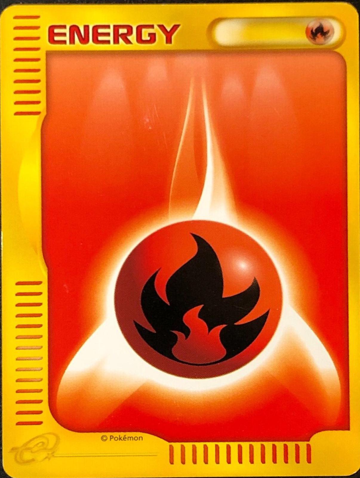 Japanese 2002 McDonald's Fire Energy Pokémon card
