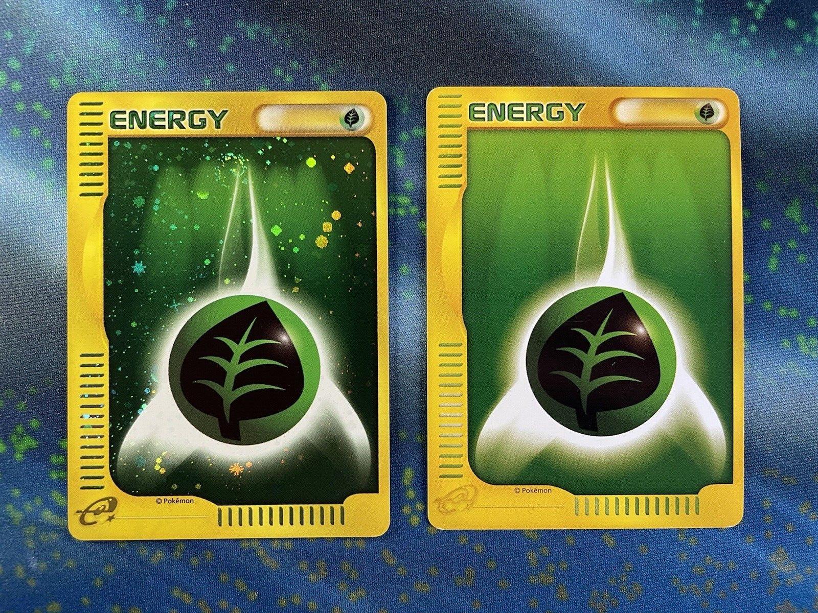 Japanese 2002 McDonald's Grass Energy [Holo] Pokémon card