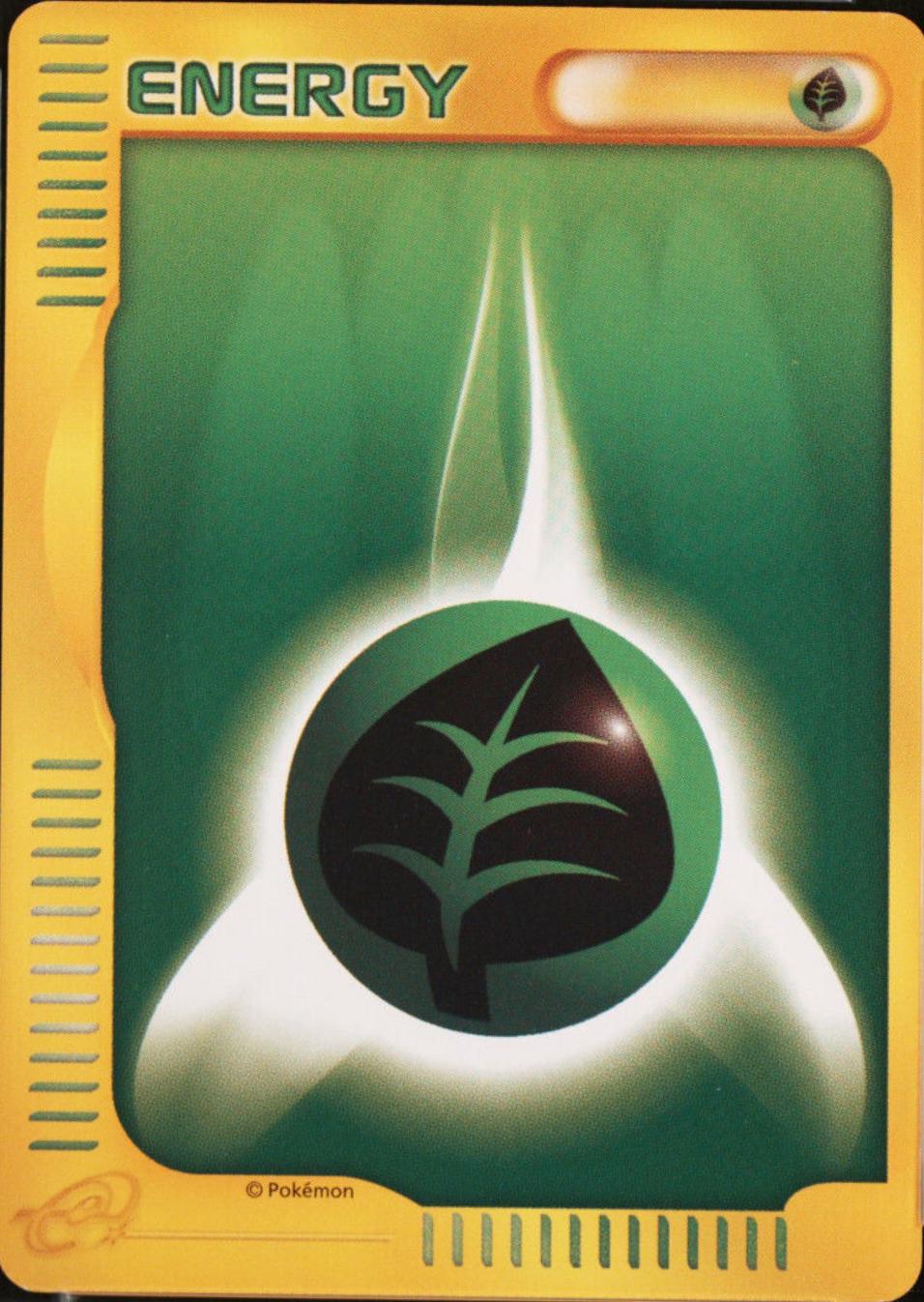 Japanese 2002 McDonald's Grass Energy Pokémon card