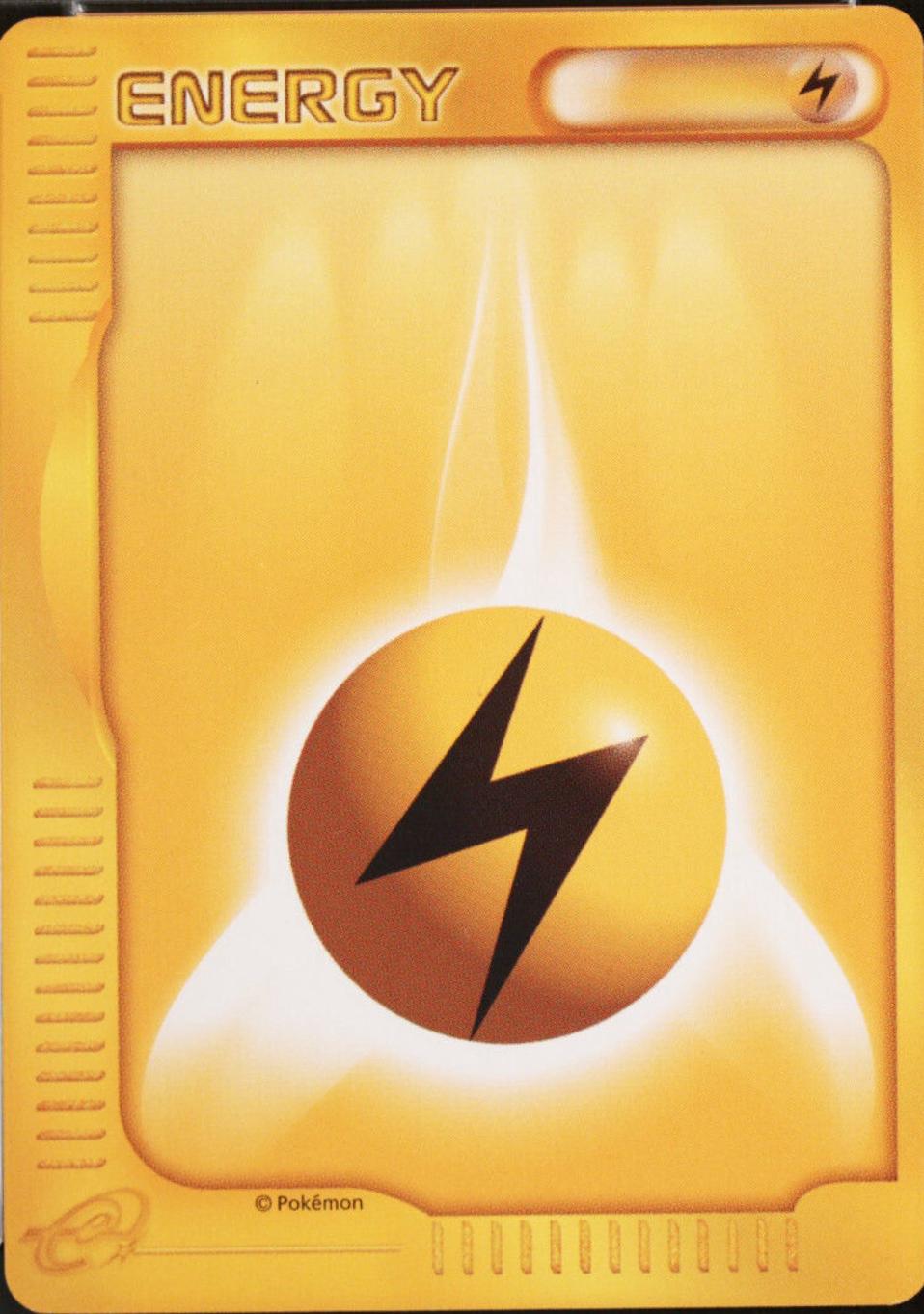 Japanese 2002 McDonald's Lightning Energy Pokémon card