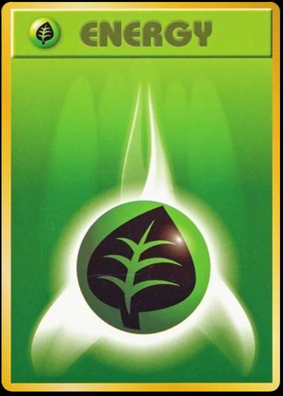Japanese Expansion Pack Grass Energy Pokémon card