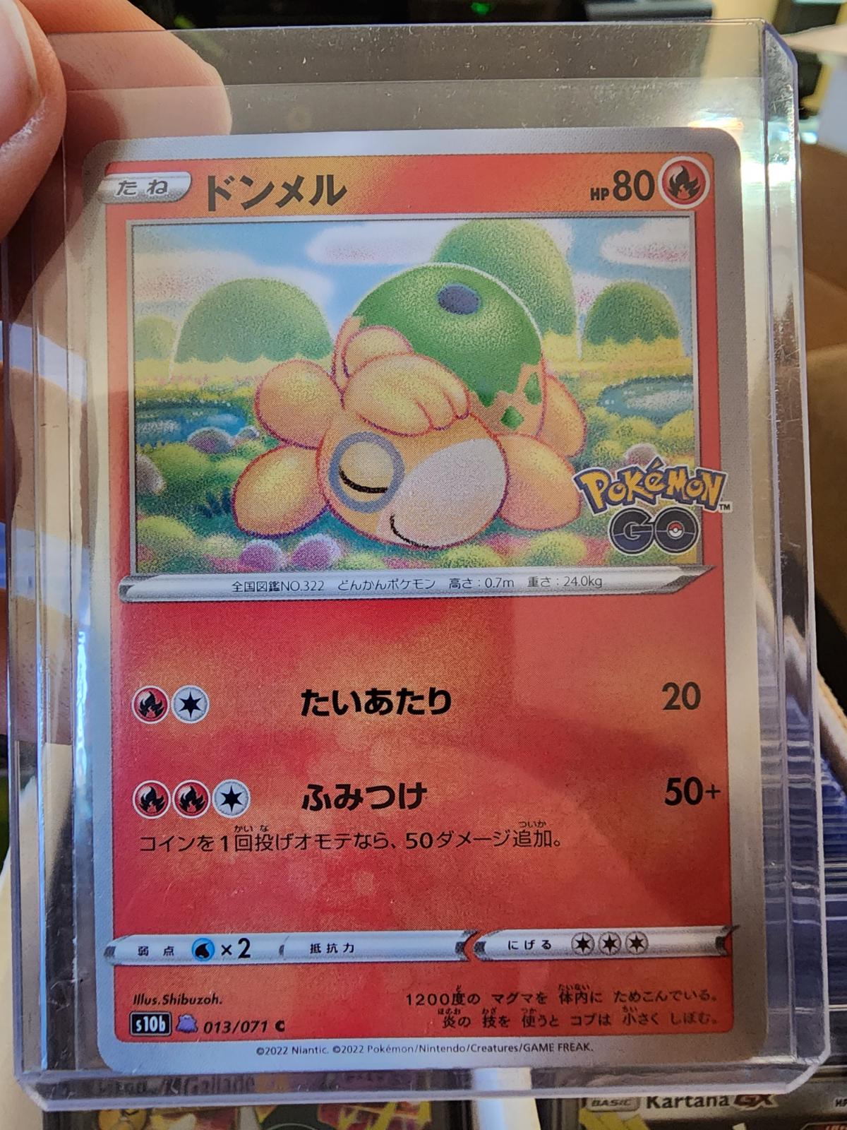 Japanese Go Numel [Ditto] Pokémon card