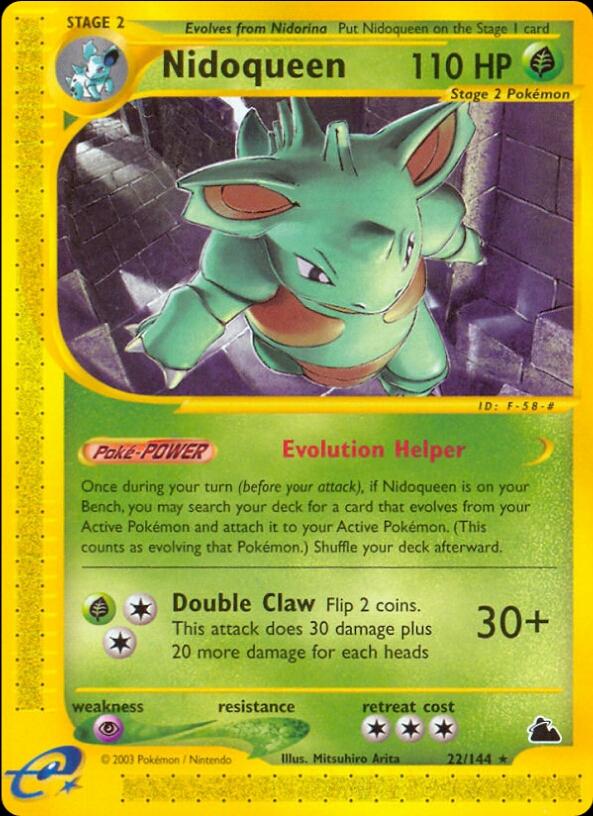 Japanese Mysterious Mountains [1st-Edition] Nidoqueen [1st-Edition] Pokémon card