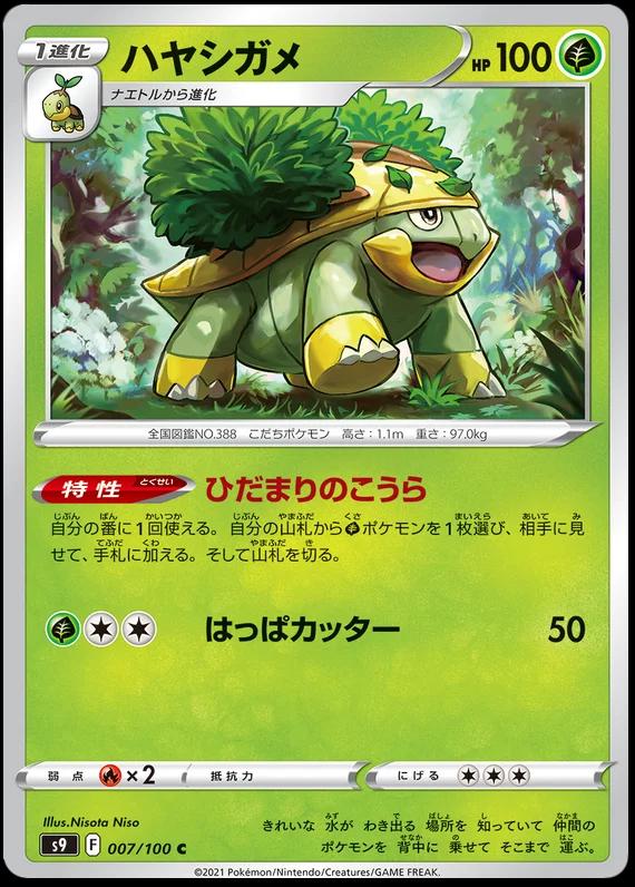 Japanese Star Birth Grotle Pokémon card