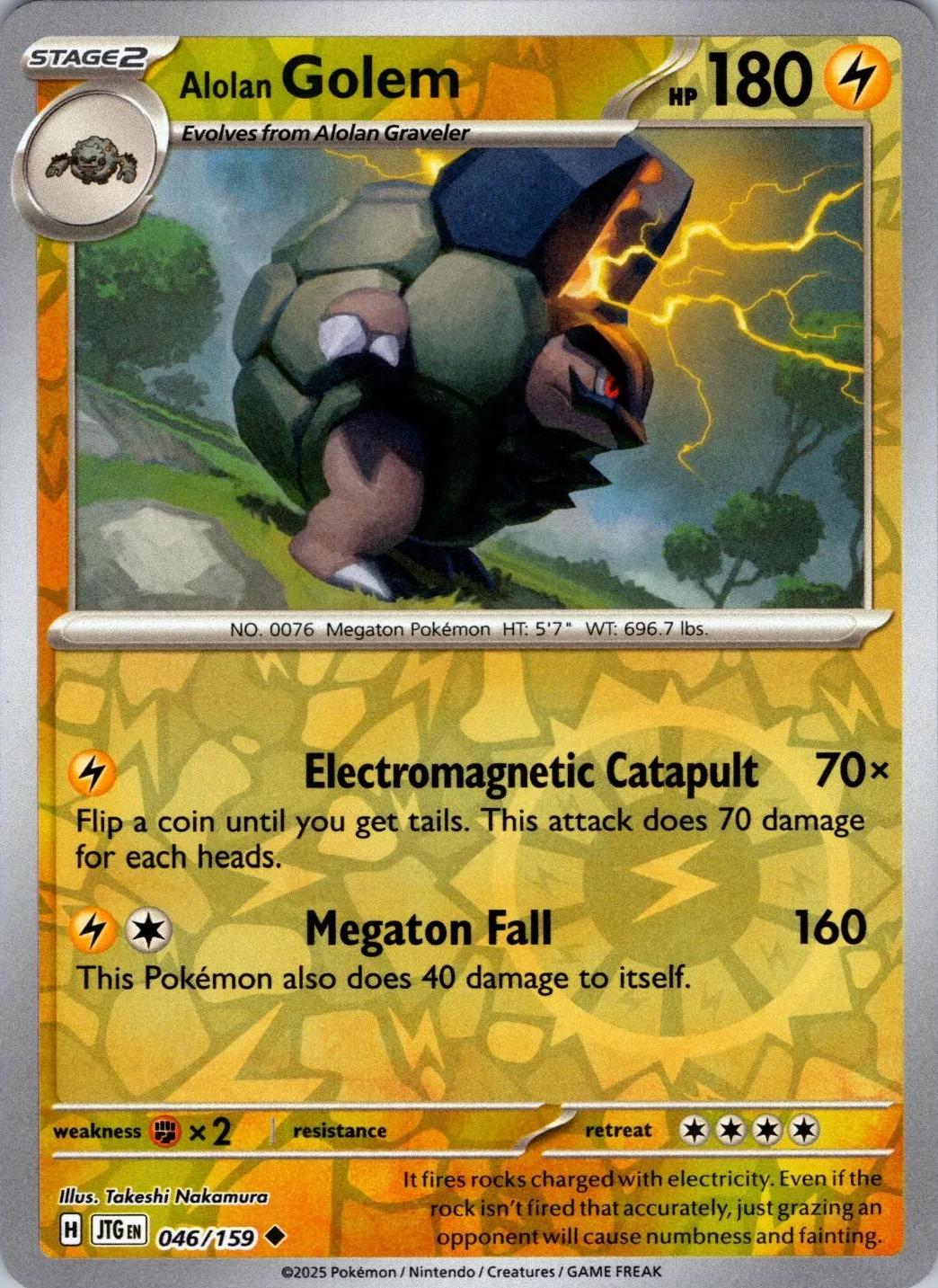 Alolan Golem [Reverse Holo]