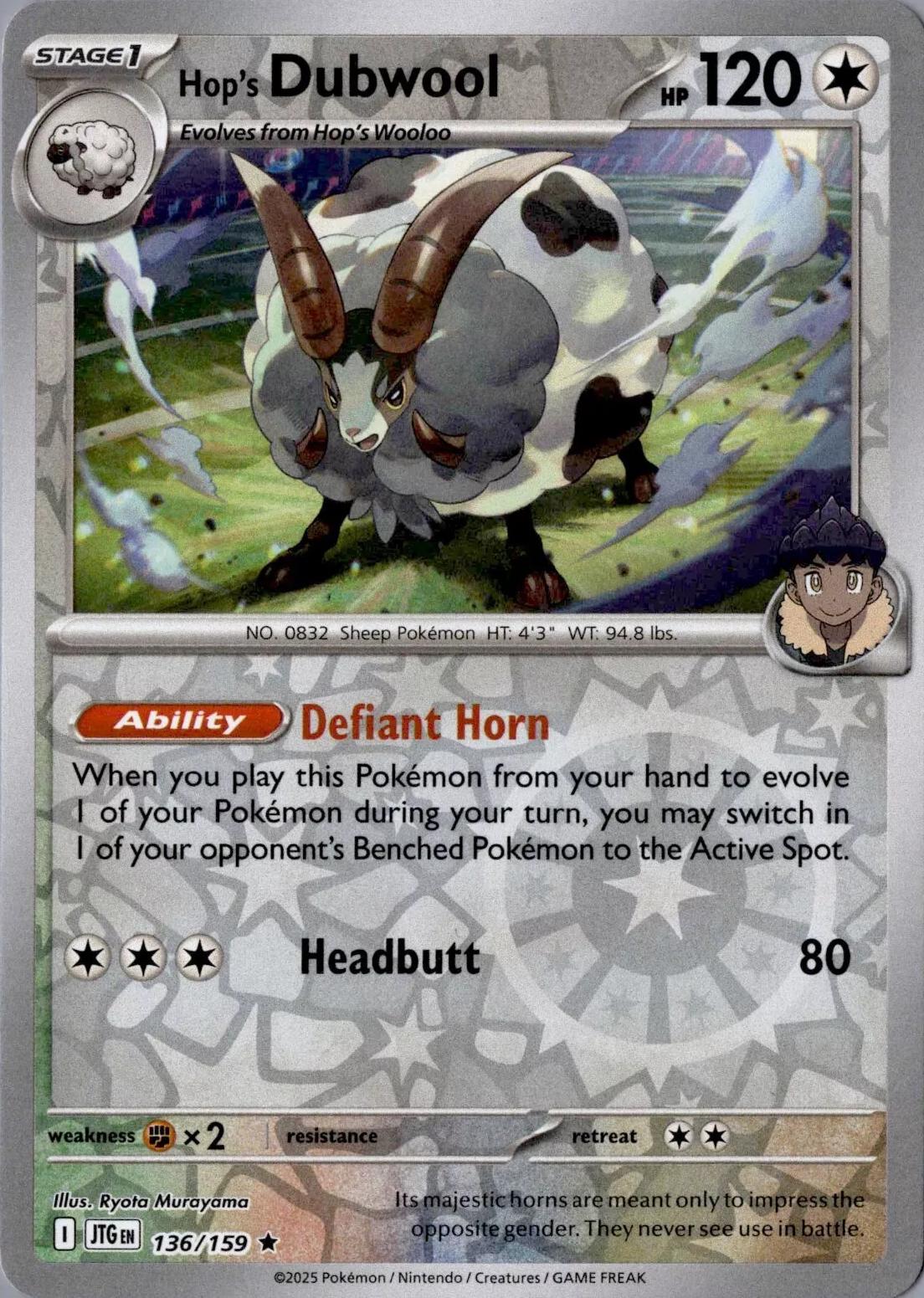 Hop's Dubwool [Reverse Holo]