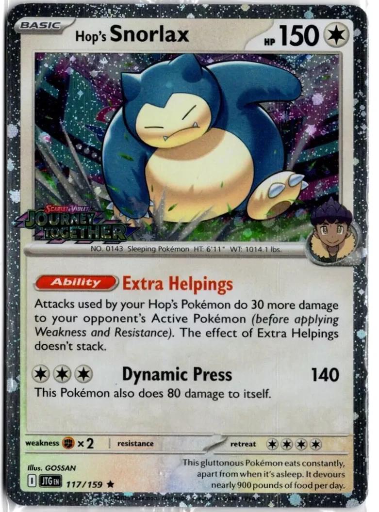 Journey Together Hop's Snorlax [Cosmos-Holo] Pokémon card