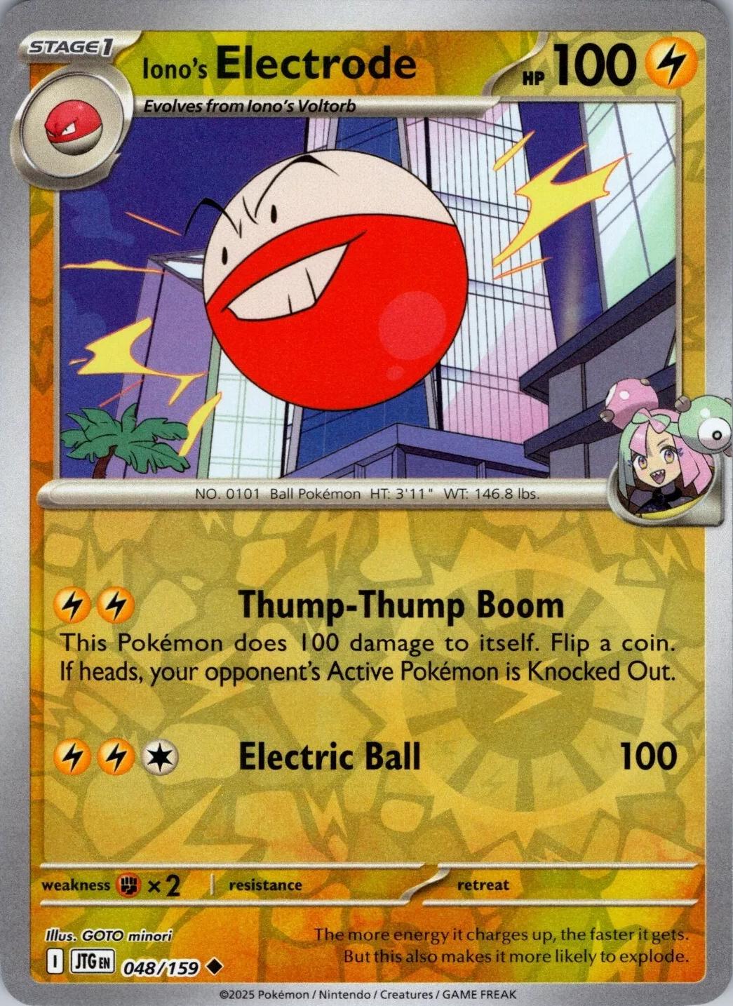 Iono's Electrode [Reverse Holo]