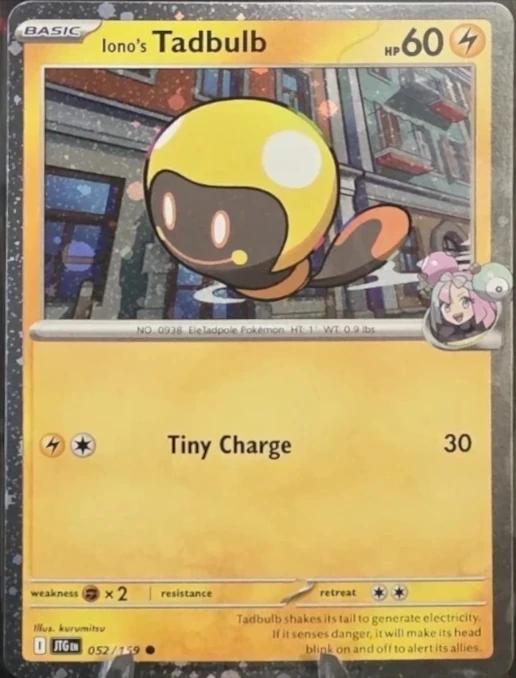 Journey Together Iono's Tadbulb [Cosmos-Holo] Pokémon card