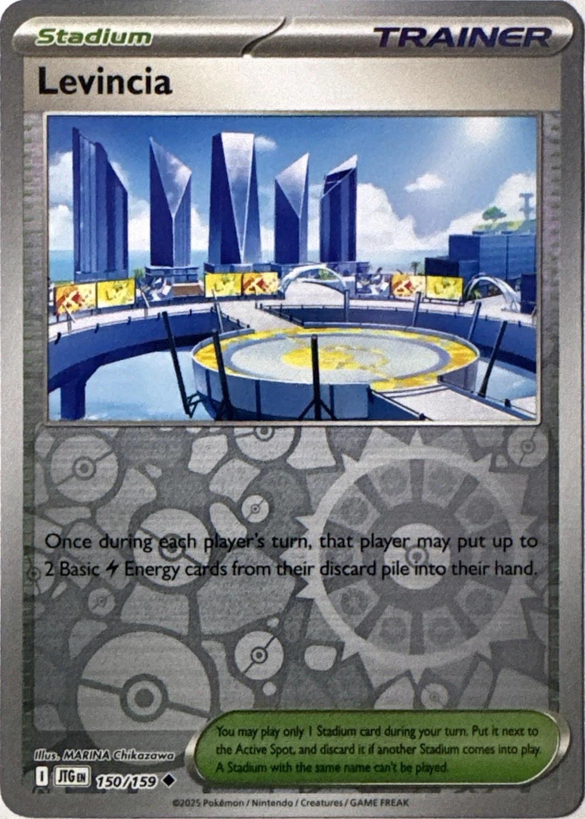 Journey Together Levincia [Reverse Holo] Pokémon card