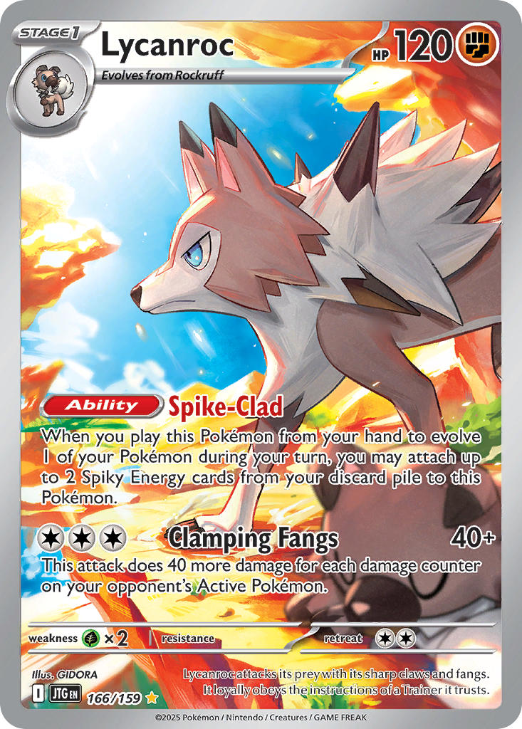 Journey Together Lycanroc Pokémon card