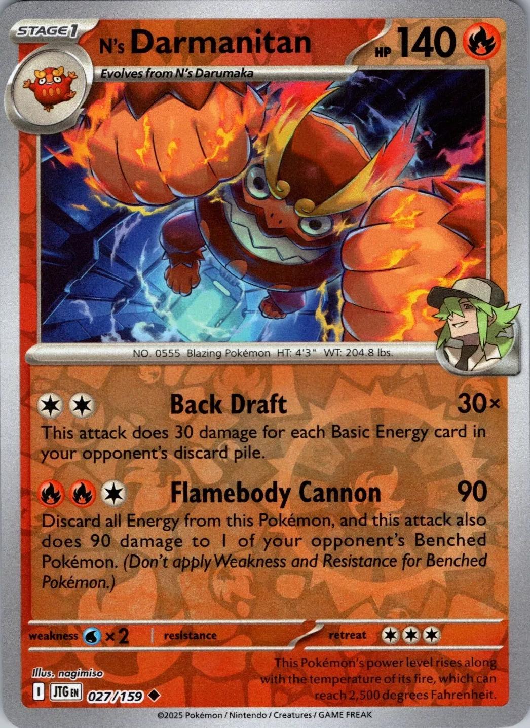 N's Darmanitan [Reverse Holo]