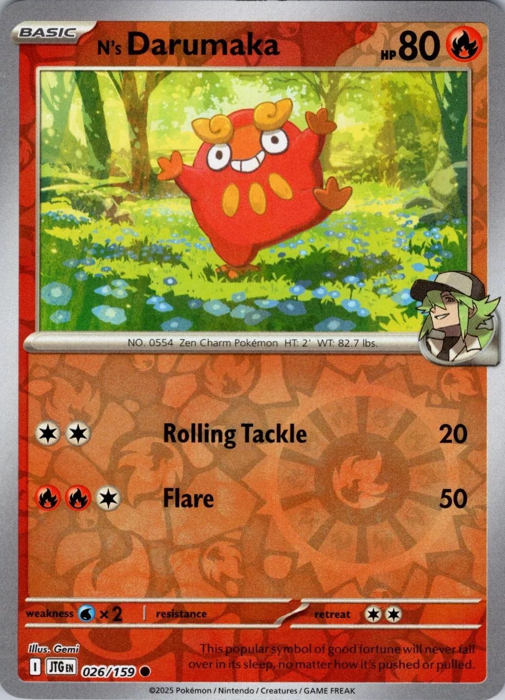 N's Darumaka [Reverse Holo]