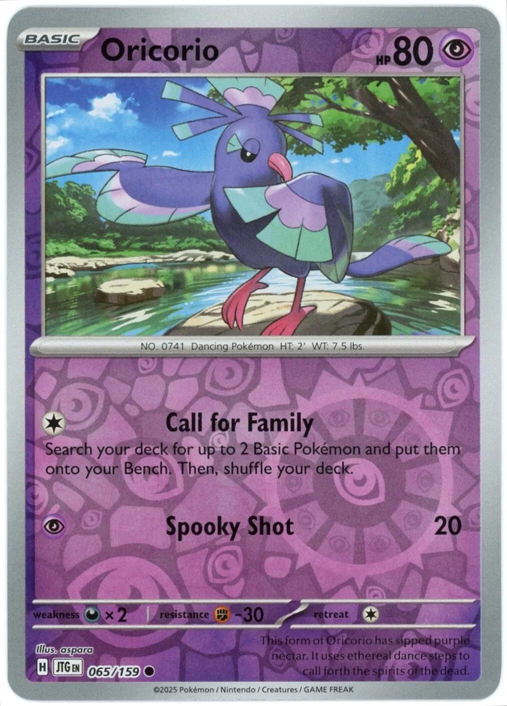 Journey Together Oricorio [Reverse Holo] Pokémon card