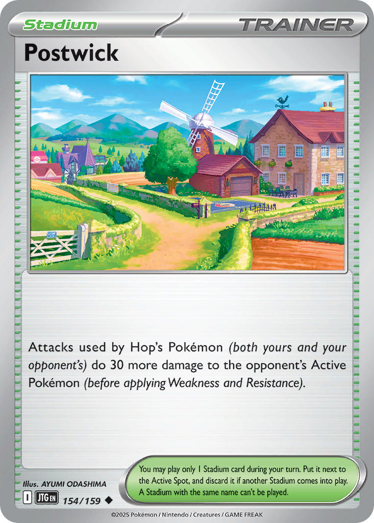 Journey Together Postwick Pokémon card