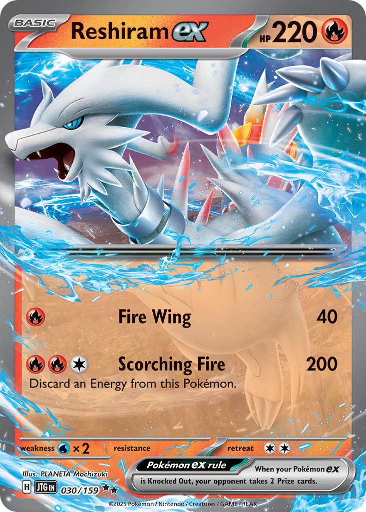 Journey Together Reshiram ex Pokémon card