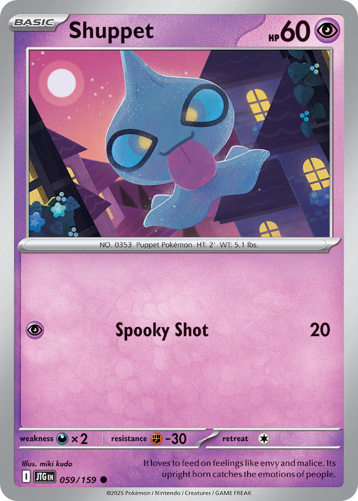 Journey Together Shuppet Pokémon card