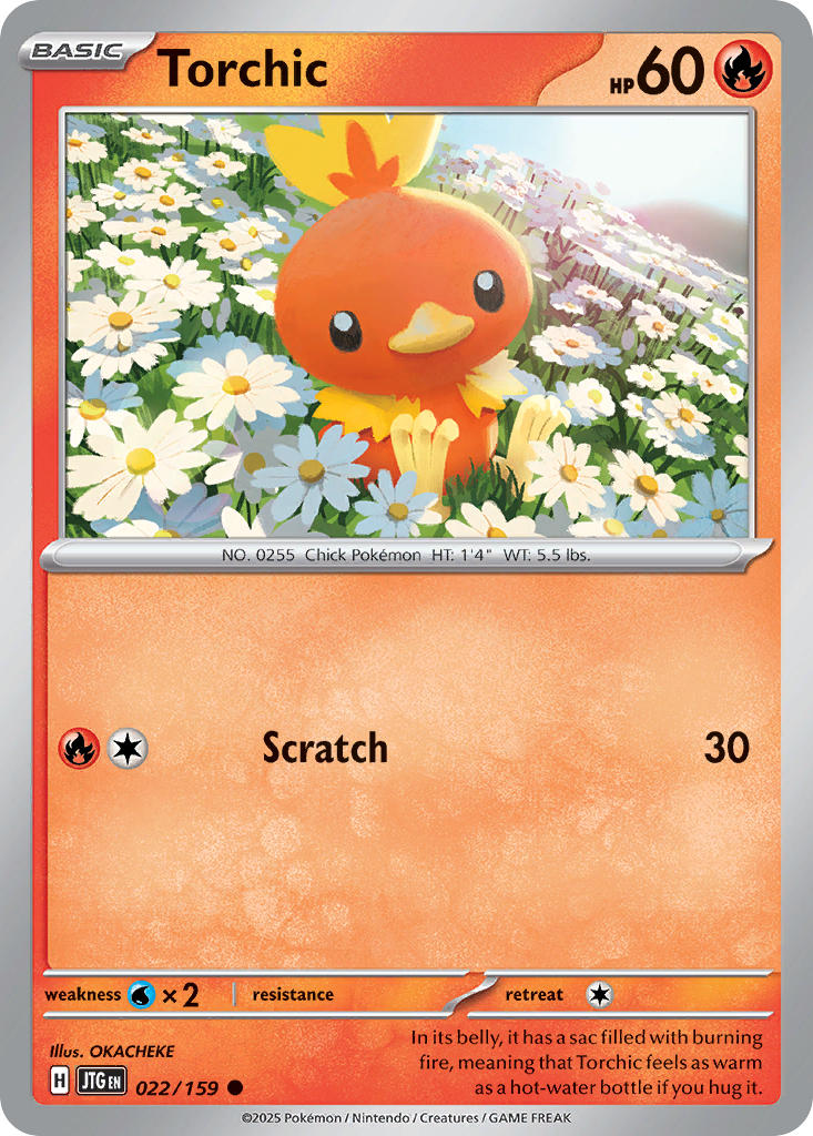 Journey Together Torchic Pokémon card