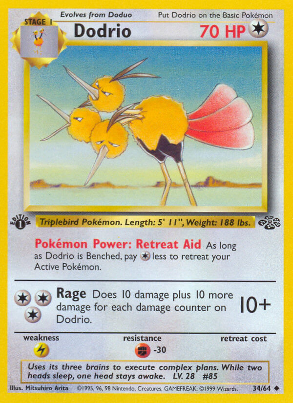 Jungle Dodrio Pokémon card