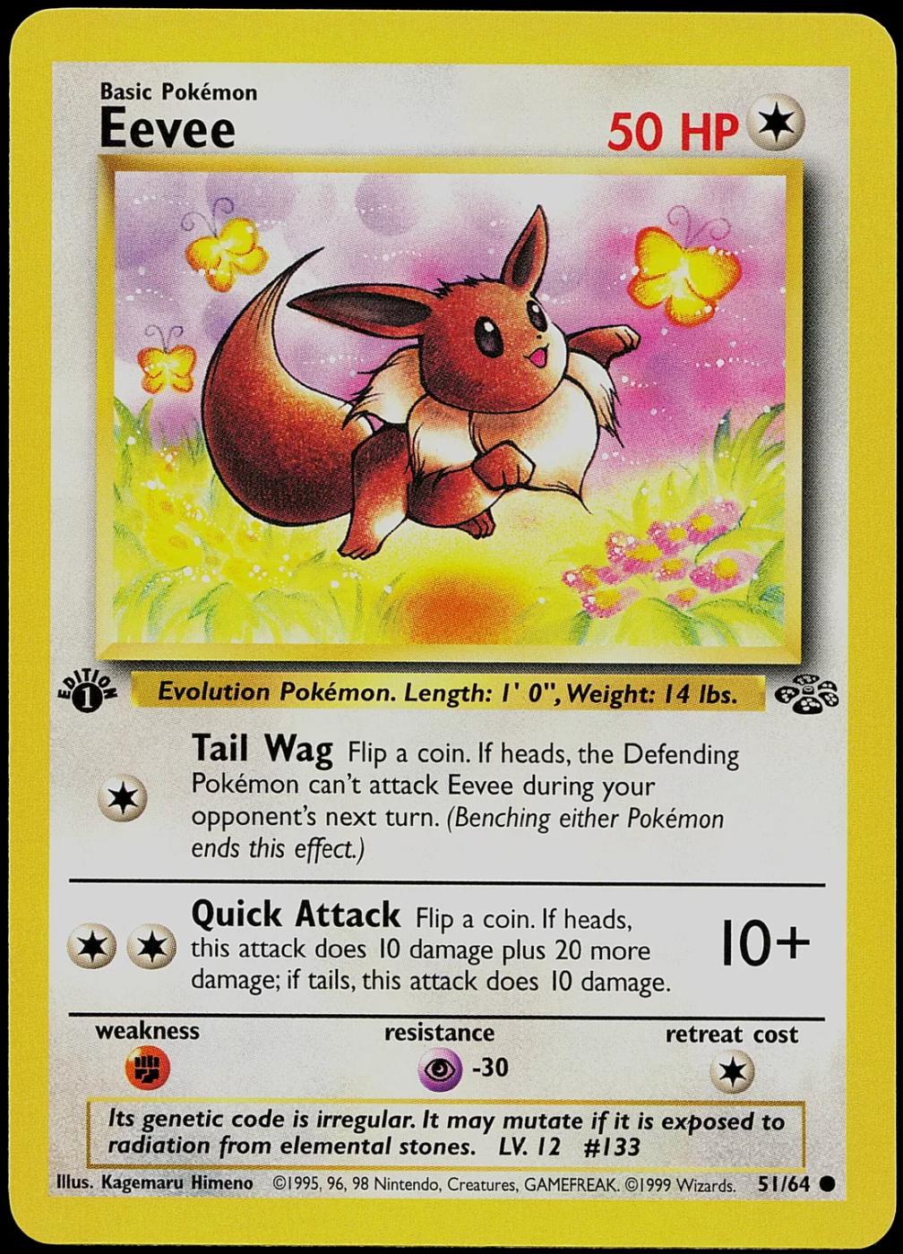 Jungle [1st-Edition] Eevee [1st-Edition] Pokémon card