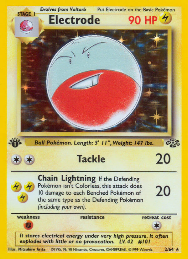 Jungle Electrode Pokémon card