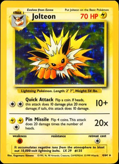 Jungle Jolteon [No-Symbol] Pokémon card