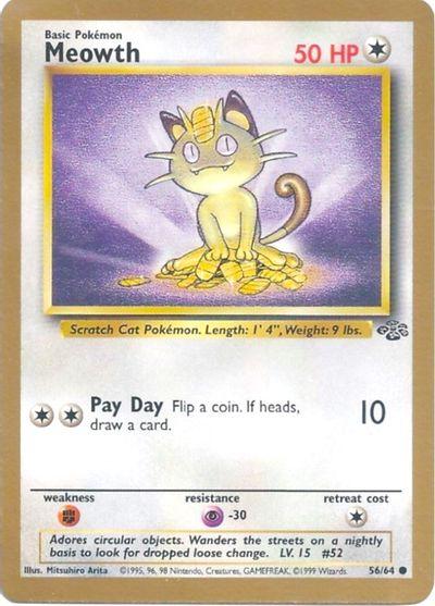 Jungle Meowth [Gold-Border] Pokémon card
