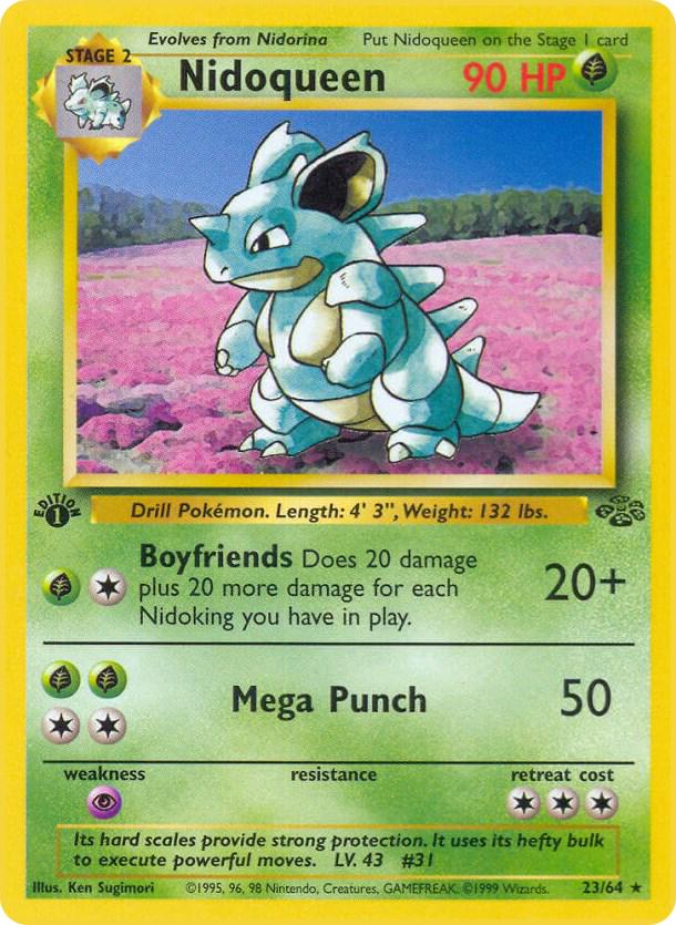 Jungle [1st-Edition] Nidoqueen [1st-Edition] Pokémon card