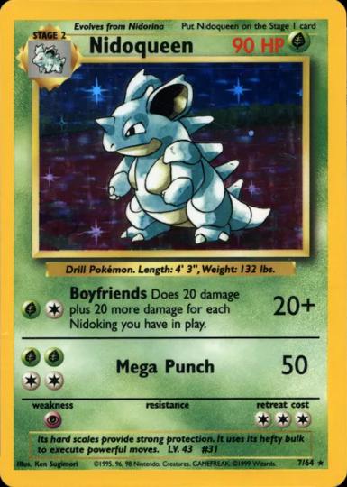 Jungle Nidoqueen [No-Symbol] Pokémon card