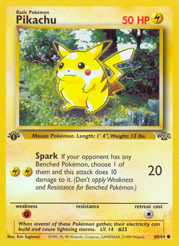Jungle Pikachu Pokémon card