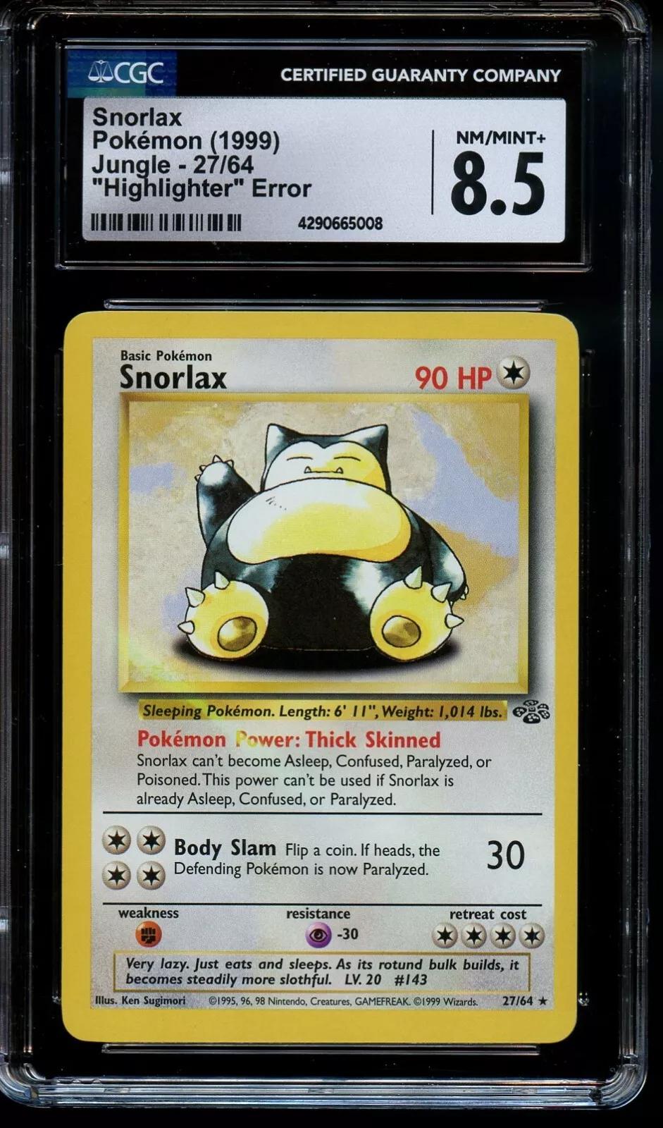 Jungle Snorlax [Highlighter-Error] Pokémon card