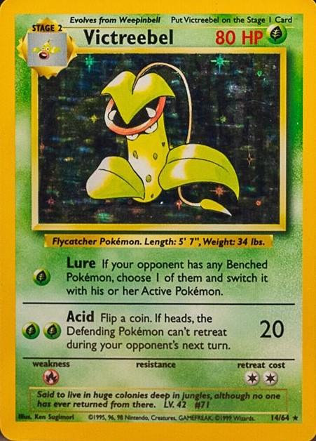Jungle Victreebel [No-Symbol] Pokémon card