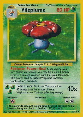 Jungle Vileplume [No-Symbol] Pokémon card
