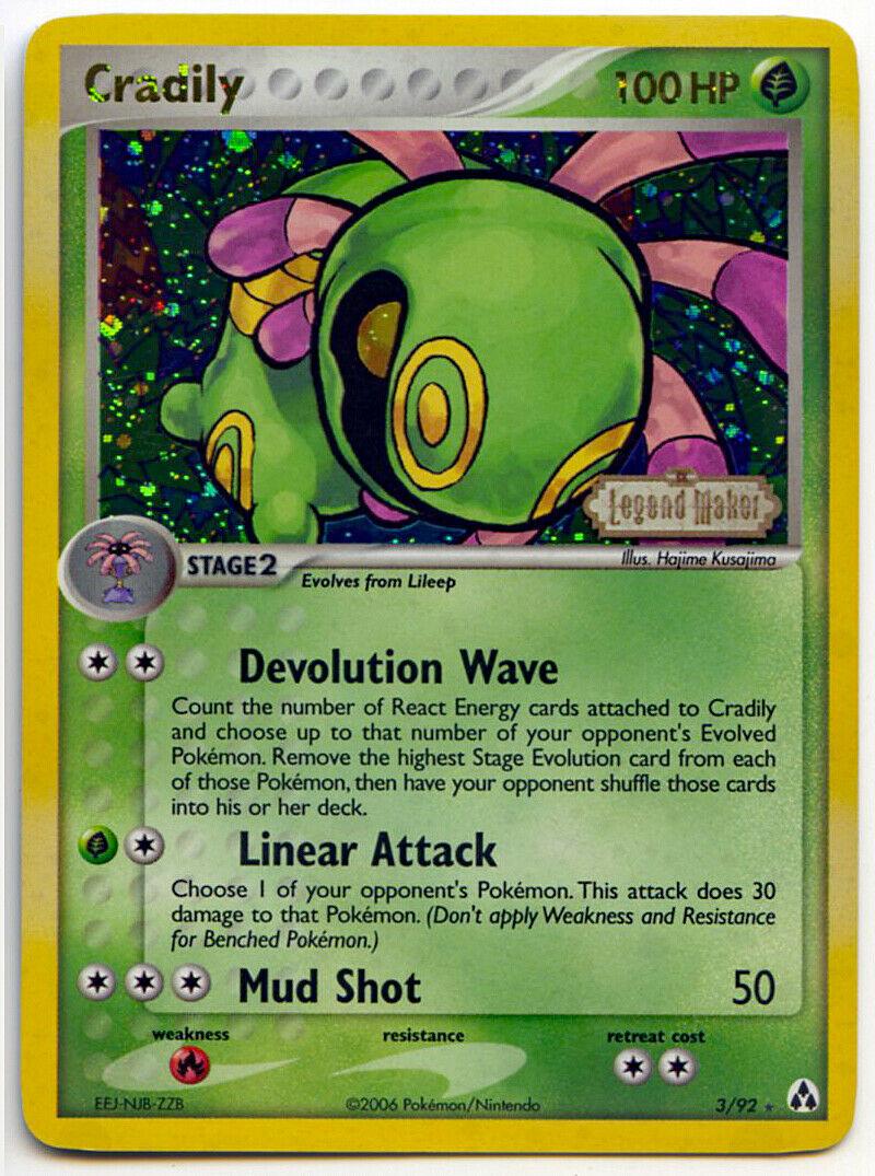 Legend Maker Cradily [Reverse Holo] Pokémon card