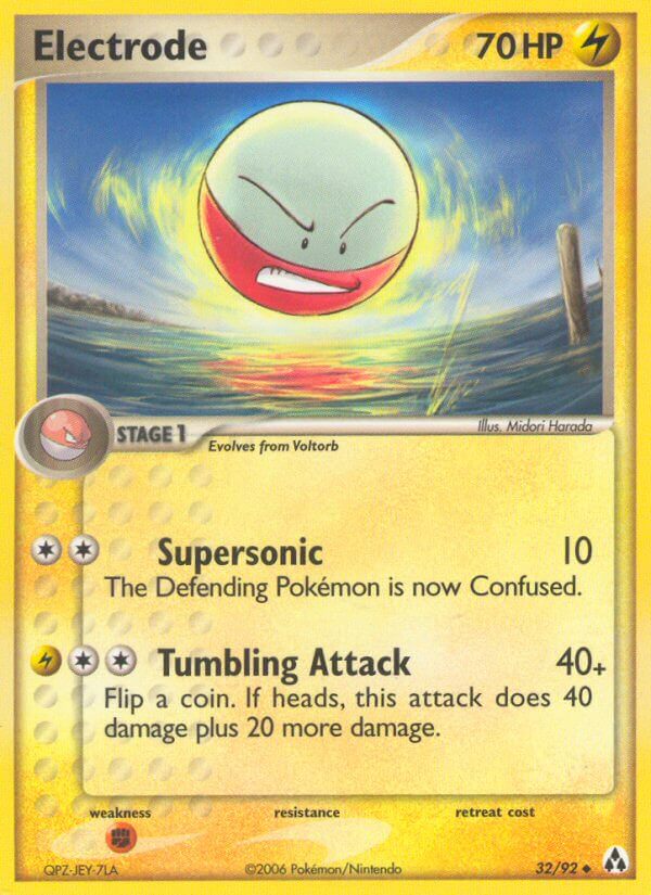 Legend Maker Electrode Pokémon card