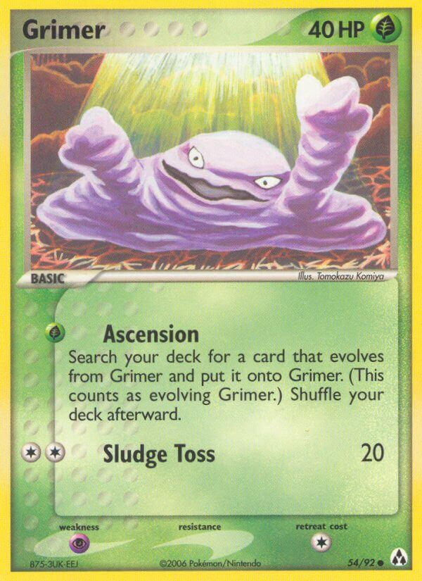Legend Maker Grimer Pokémon card