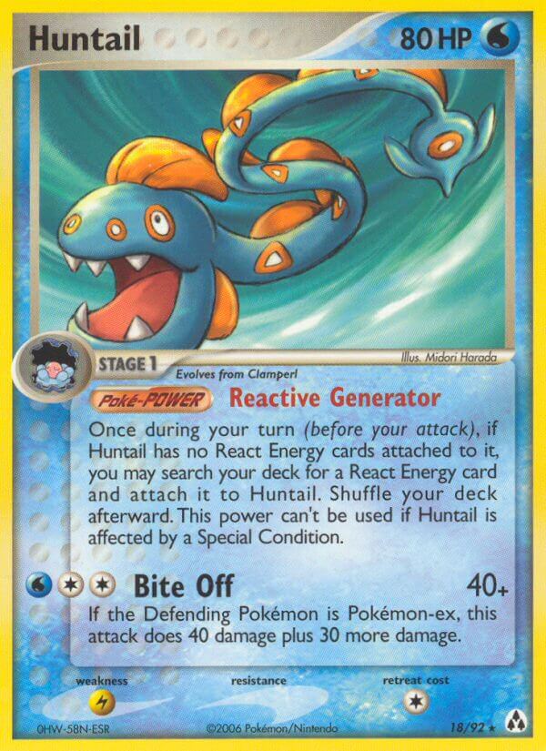 Legend Maker Huntail Pokémon card