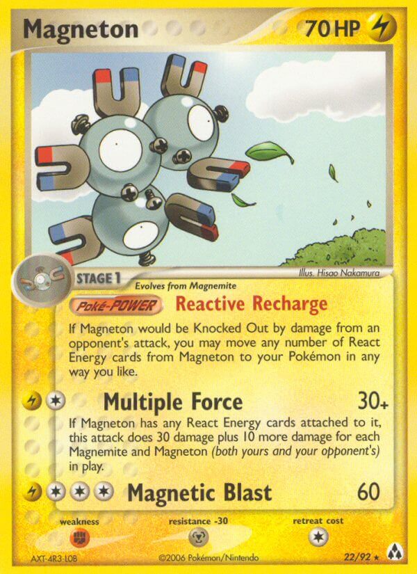 Legend Maker Magneton Pokémon card
