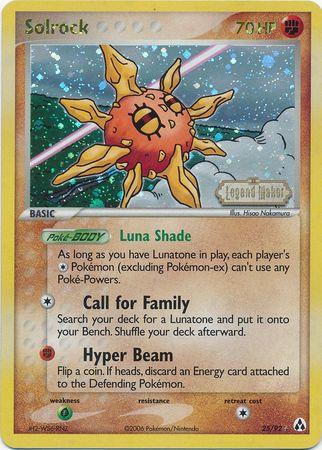 Legend Maker Solrock [Reverse Holo] Pokémon card