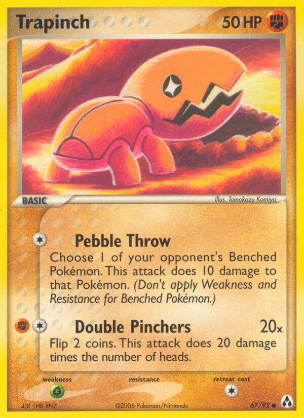 Legend Maker Trapinch Pokémon card