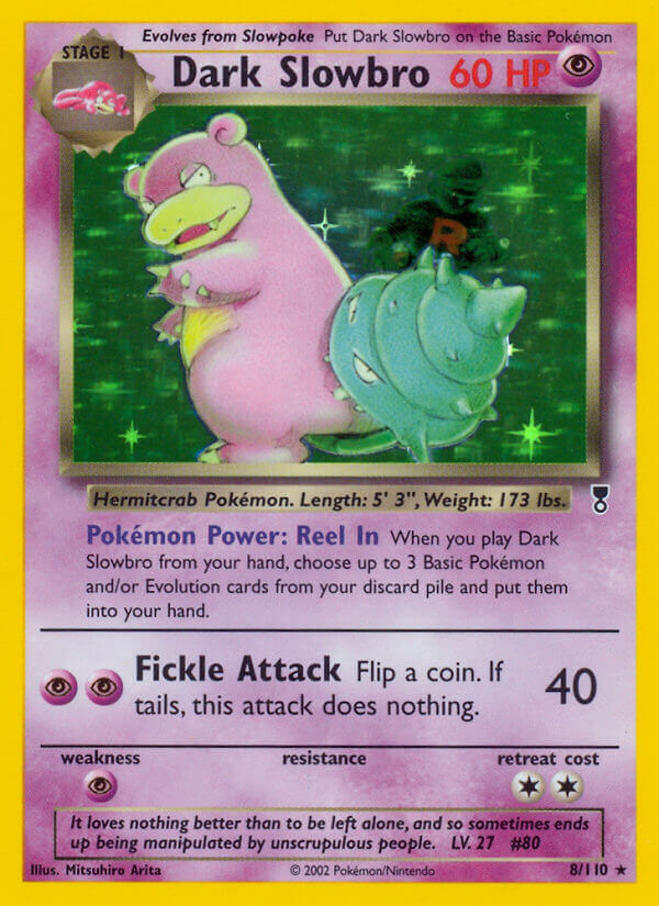 Legendary Collection Dark Slowbro Pokémon card